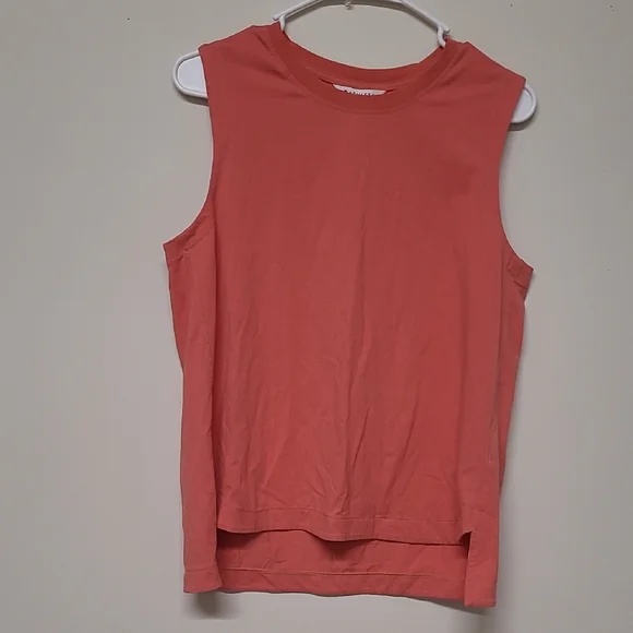 Athleta Pink Muscle Tee Soft Drape Crew Neck used good condition. - Picture 1 of 10